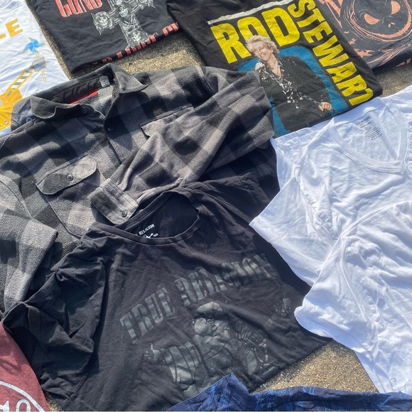 Bundle of men’s clothes short sleeve XL-XXL lot of clothes Y2K modern vintage - Picture 8 of 14